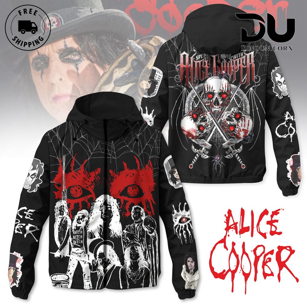 Alice Cooper Windbreaker Outdoor Jacket 1