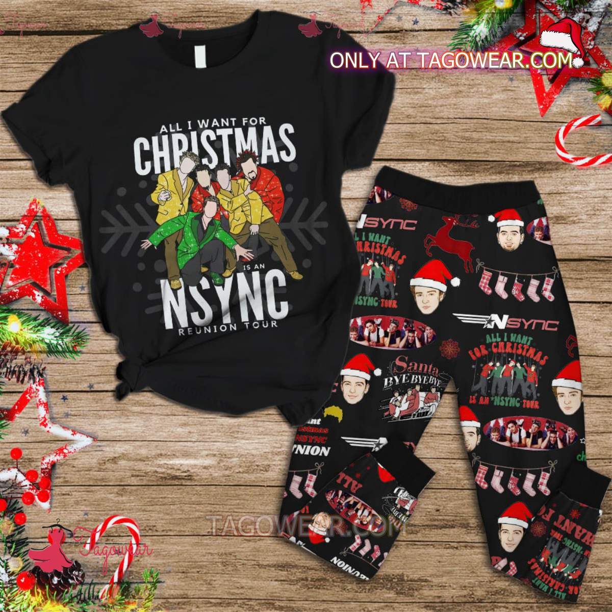 All I Want For Christmas Is An Nsync Reunion Tour Pajamas Set