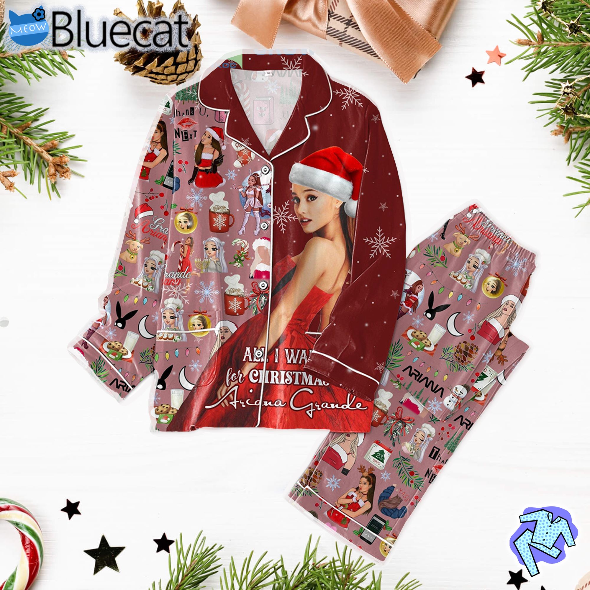 All I Want For Christmas Is Ariana Grande Pajamas Set 958301 0