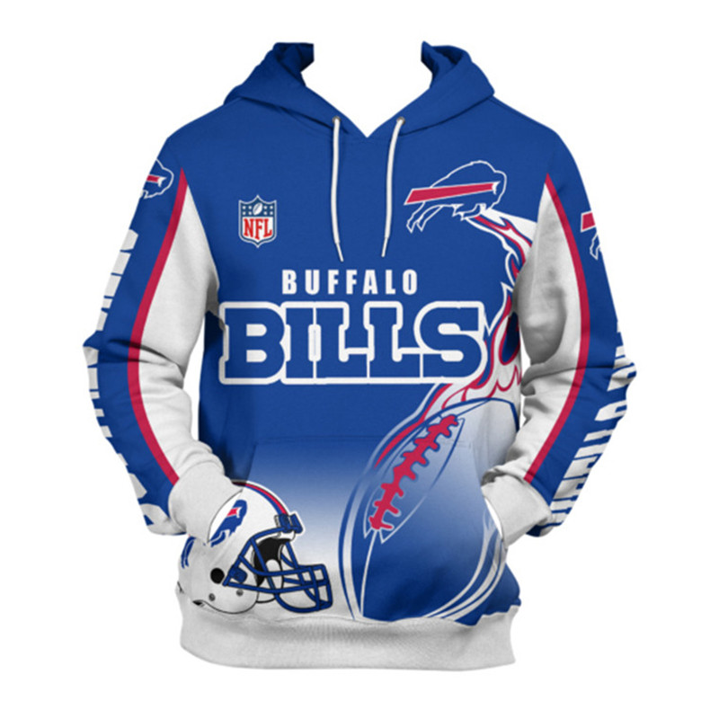 All Over Print Flame Balls Graphic Buffalo Bills Hoodie With 3D Zip Hoodie For Fans 0