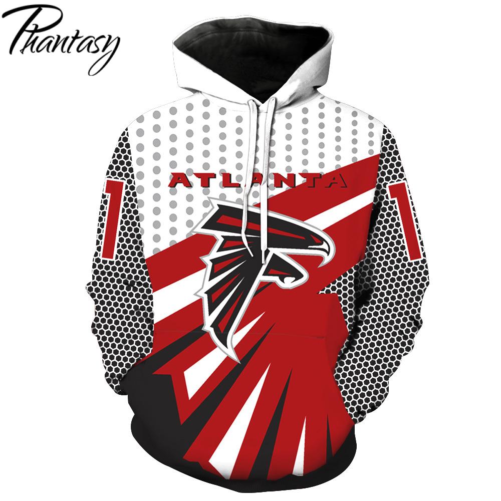 All Over Print Hoodie Featuring Atlanta Falcons Nfl With Zipper Or Pullover Style 0