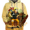 All Over Print Kurama And Naruto Hoodie 3D 0