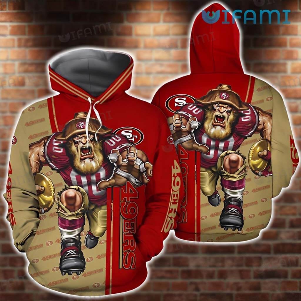 All Over Print Mascot Hoodie 3D San Francisco 49ers Gift 0