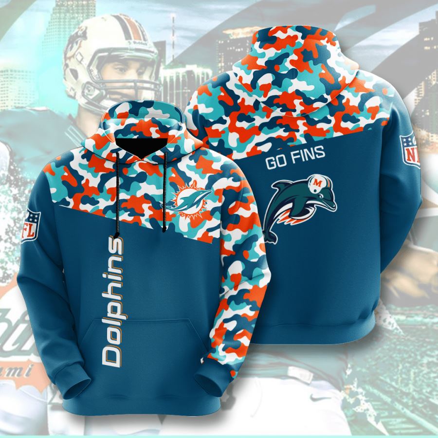 All Over Print Miami Dolphins Sport Hoodie Available in Different Sizes 0