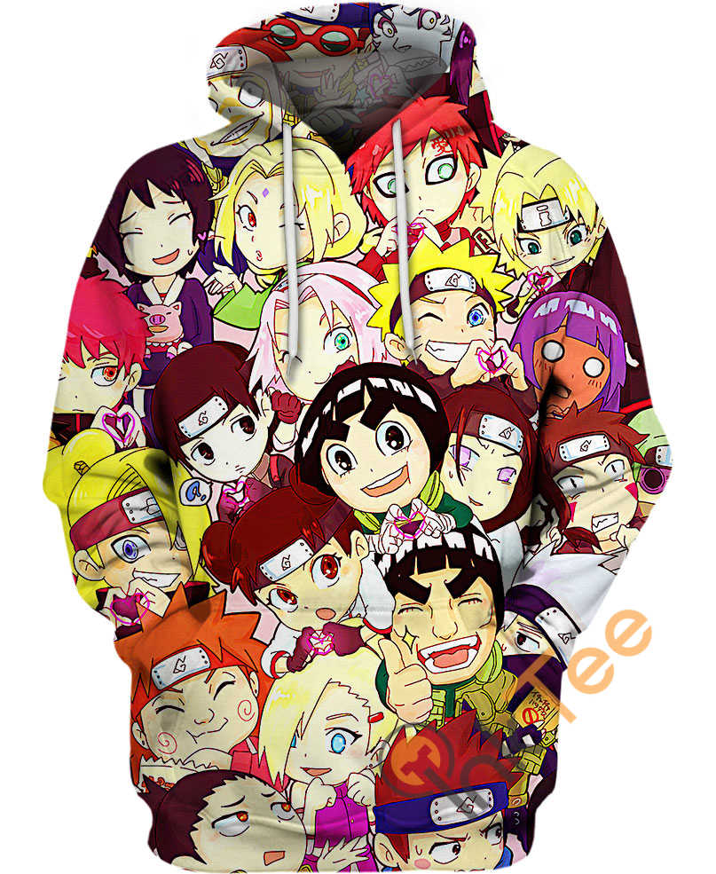 All Over Print Naruto Shippuden Family Hoodie 3D 0