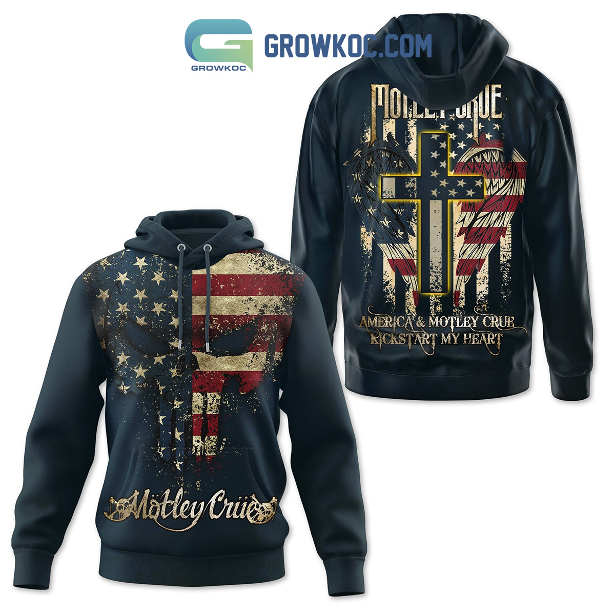 America And Motley Crue Kickstart My Heart Hoodie Shirts2B1 EssAx