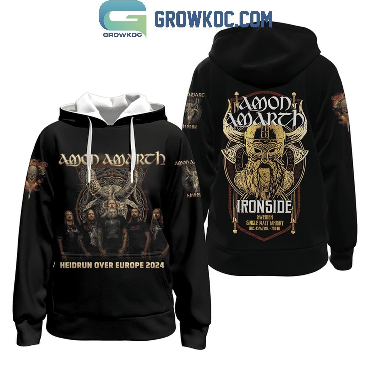 Amon Amarth Heidrum Over Europe 2024 Hoodie Shirts 1 oDJ0C