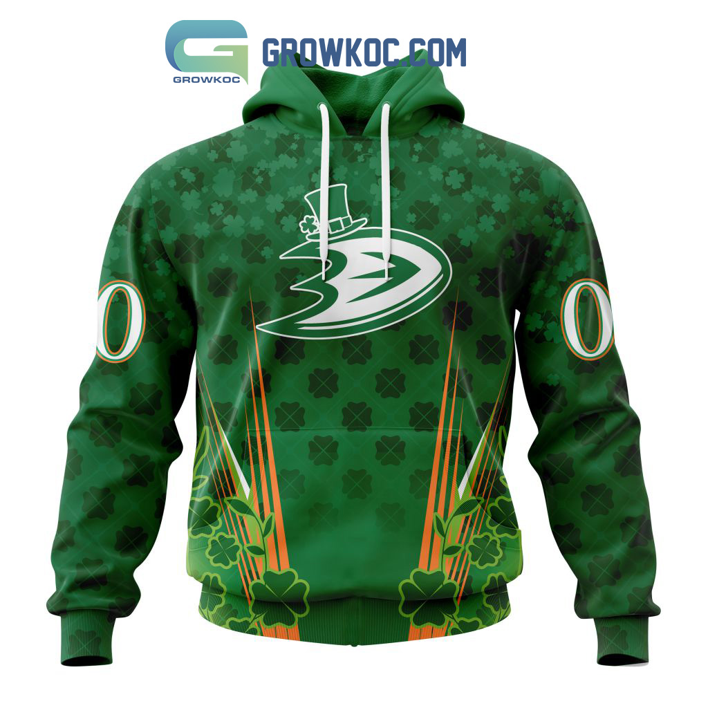 Anaheim Ducks St. Patricks Day Personalized Hoodie Shirts2B1 cRr5z