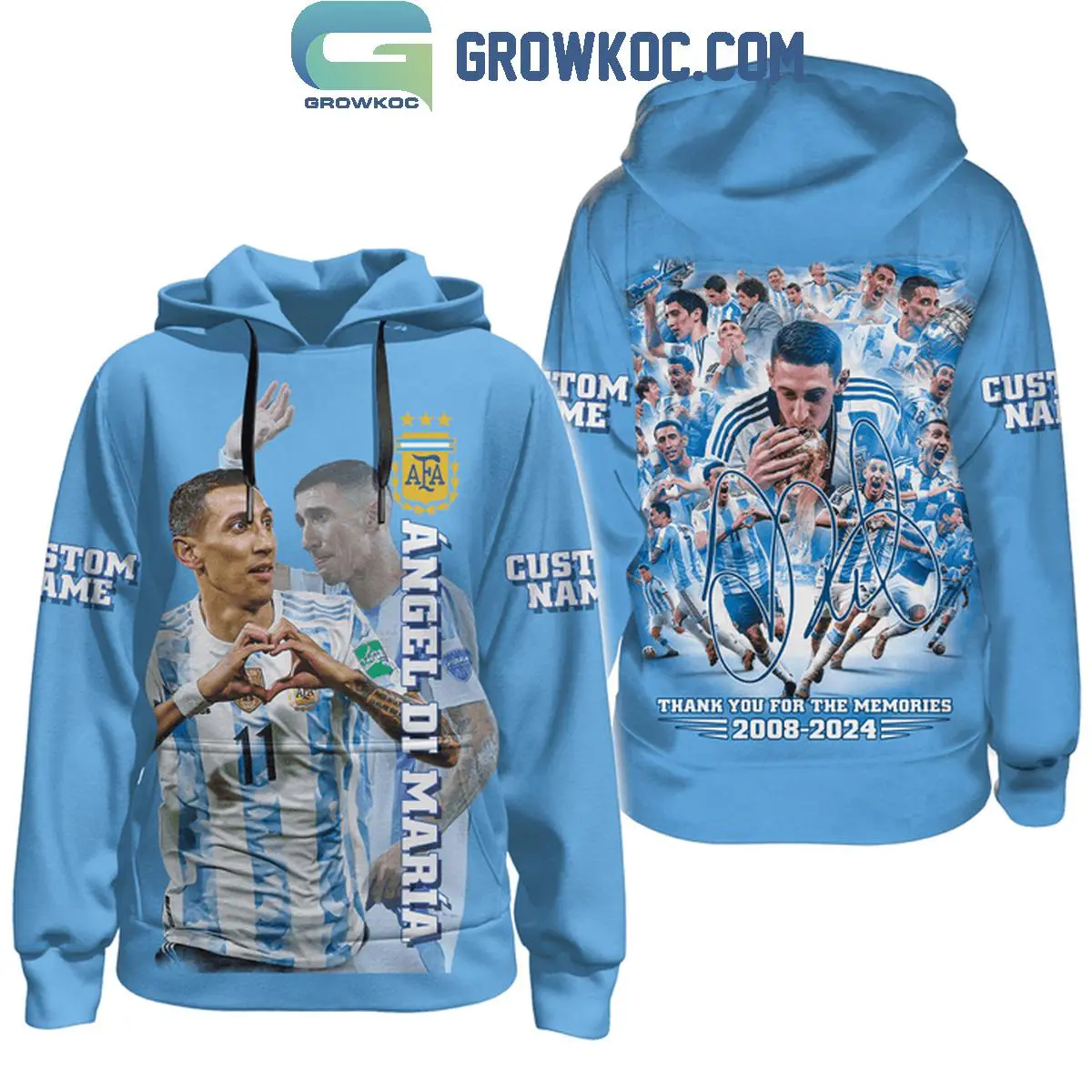 Angel Di Maria Argentina Team Copa America 2024 Personalized Hoodie Shirts 1 YN4wr