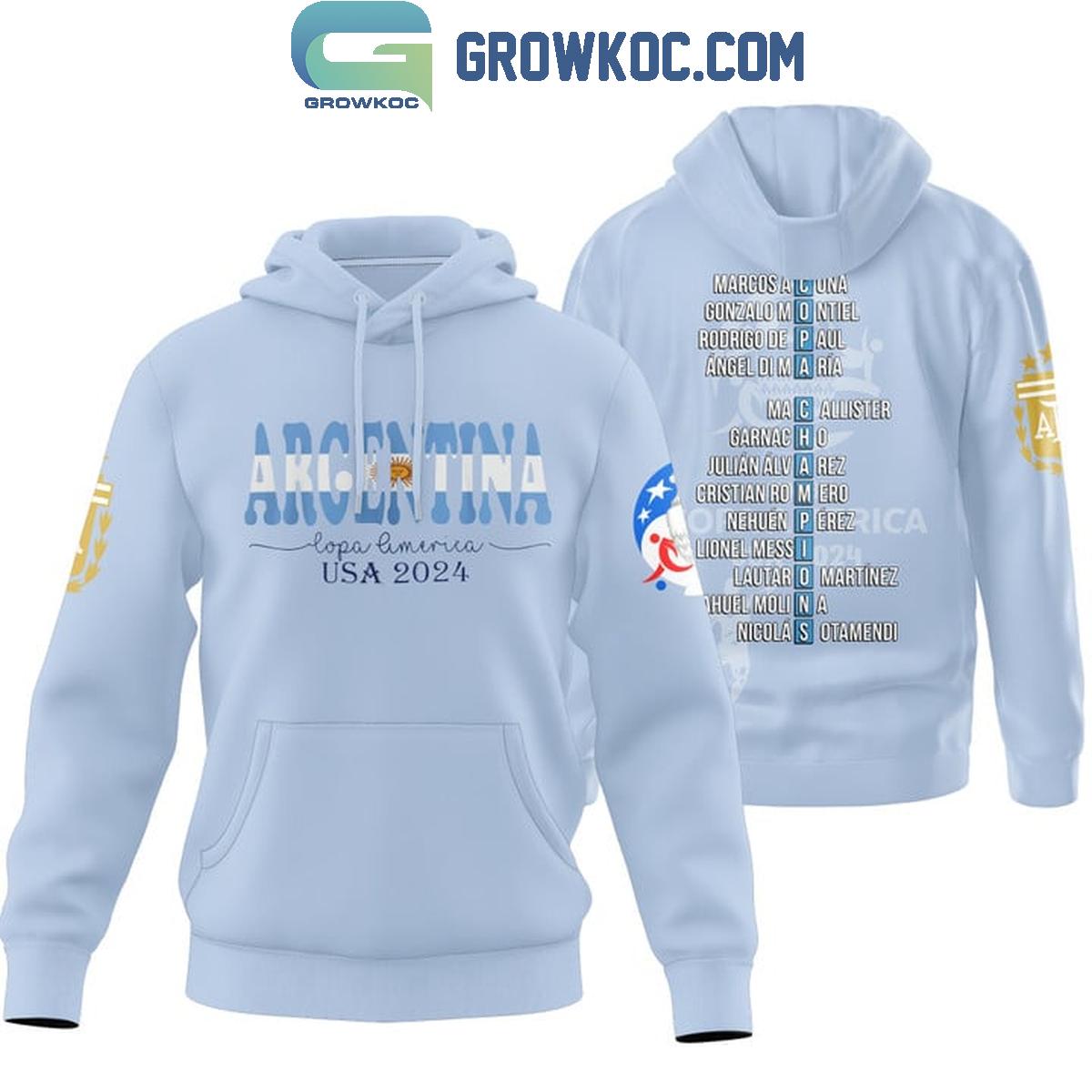 Argentina True Champions Of Copa America 2024 Fan Hoodie Shirts 1 JKHZg