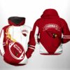 Arizona Cardinals Nfl Classic Printed Hoodie 0