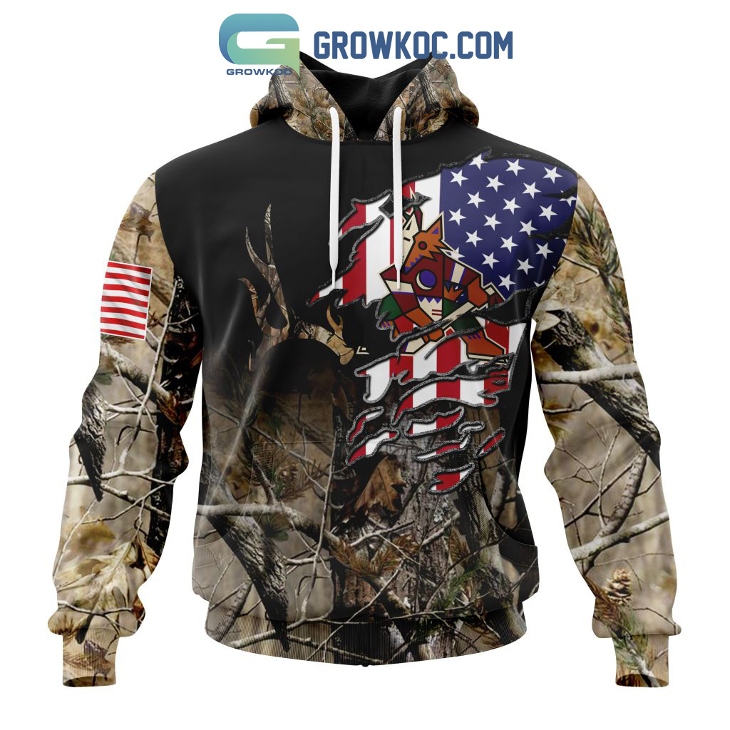 Arizona Coyotes NHL Special Camo Realtree Hunting Personalized Hoodie T Shirt2B1 WYy7w