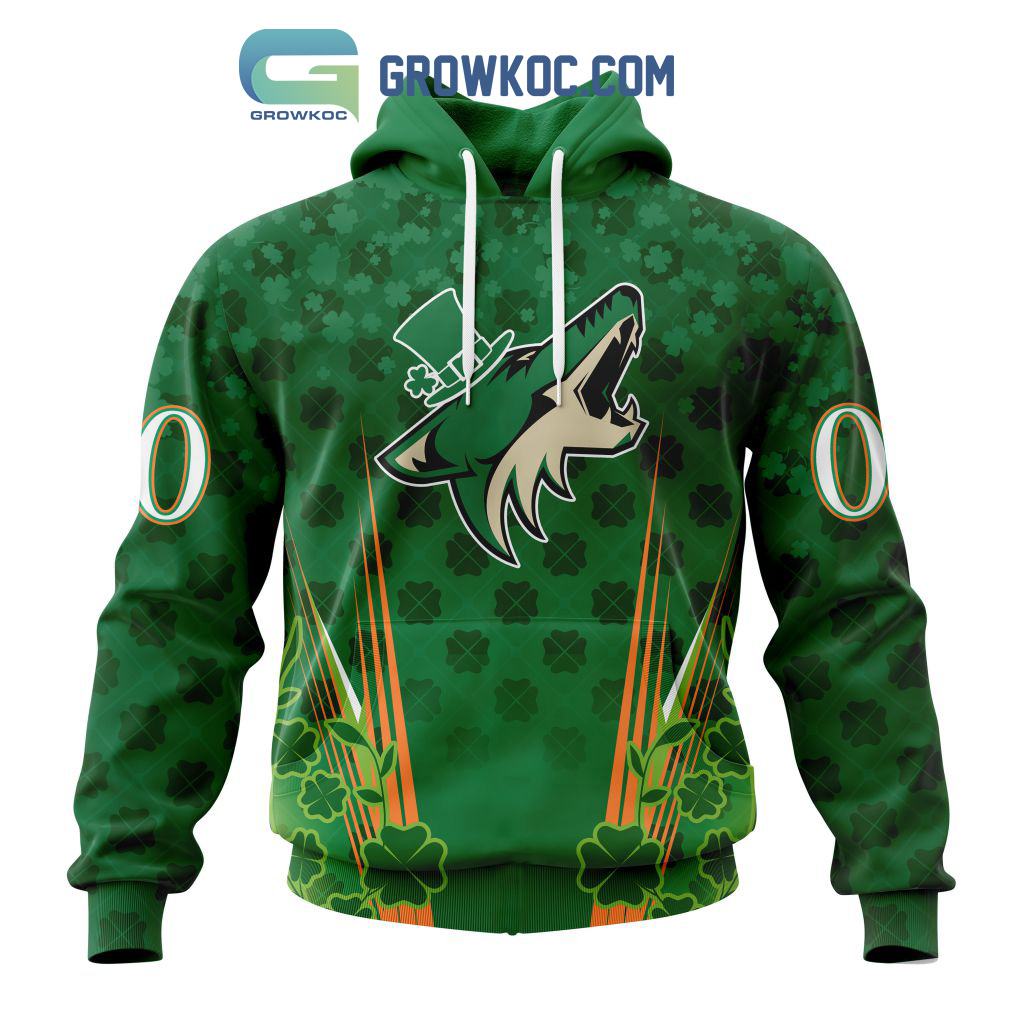 Arizona Coyotes St. Patricks Day Personalized Hoodie Shirts2B1 okkSB