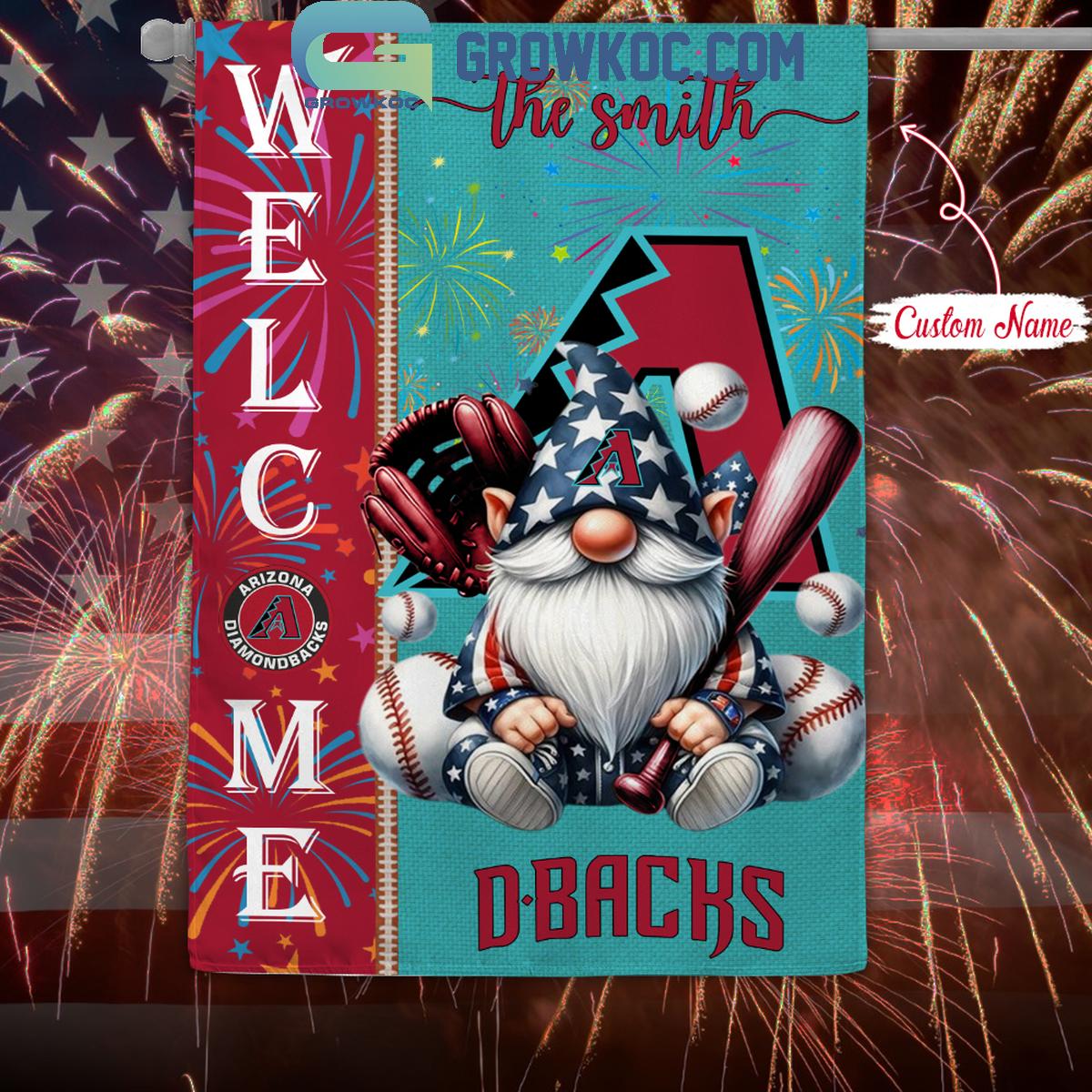 Arizona Diamondbacks Happy 4th Of July Patriot Personalized Garden Flag 1 9nhyX