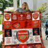 Arsenal FC Sherpa Fleece Blanket 1