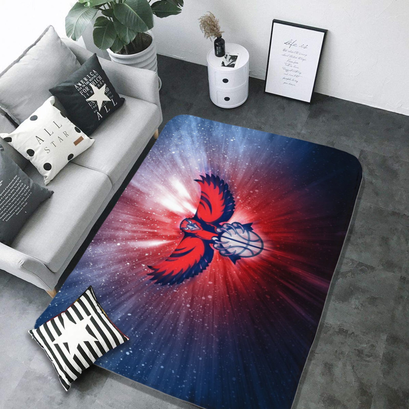 Atlanta Basketball Hawks Carpet Living Room Bedroom Mats Kitchen Bathroom Rugs 2 d305de4f a210 4c73 9302 b952abb40967