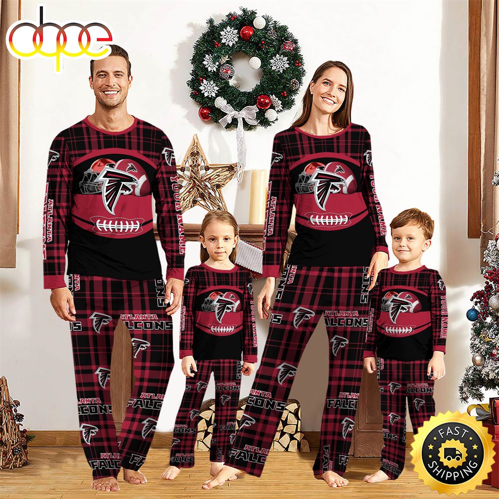 Atlanta Falcons NFL Custom Your Name Football Team Pajamas nqxsw1