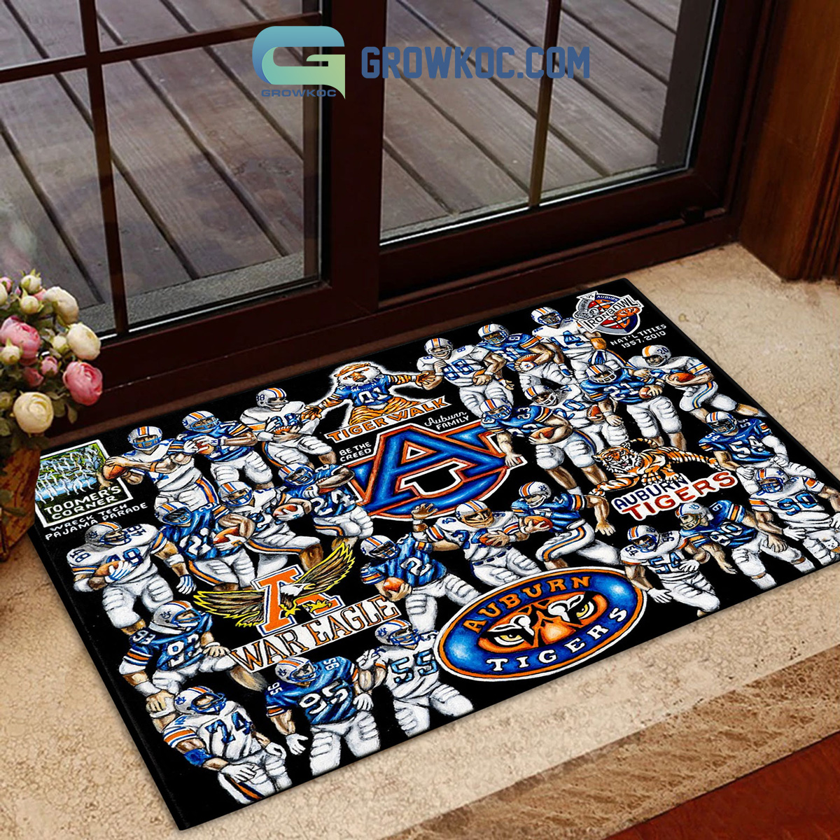 Auburn Tigers Football History Legend Doormat2B1 pp7XW