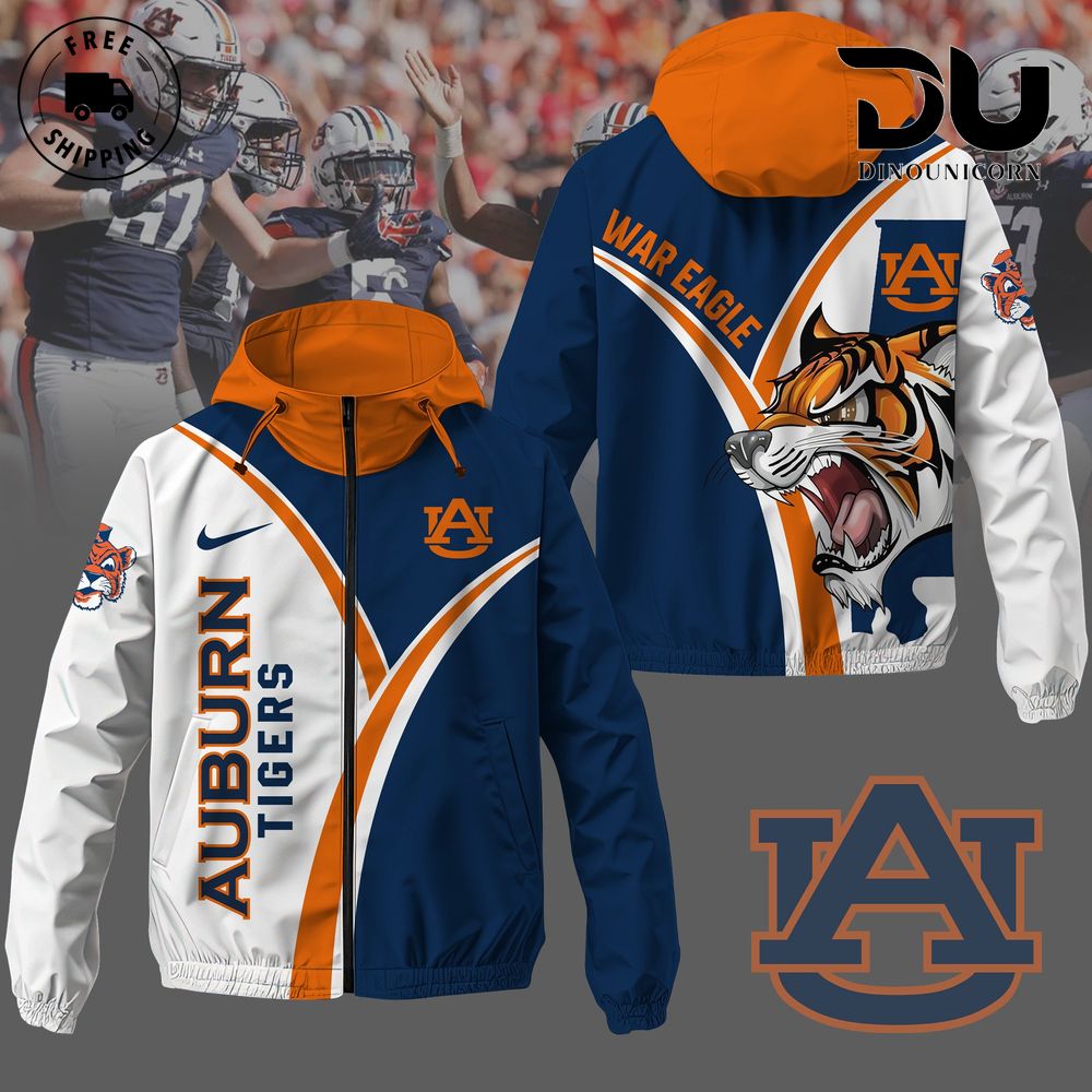 Auburn Tigers Football NCAA Windbreaker Jacket 1