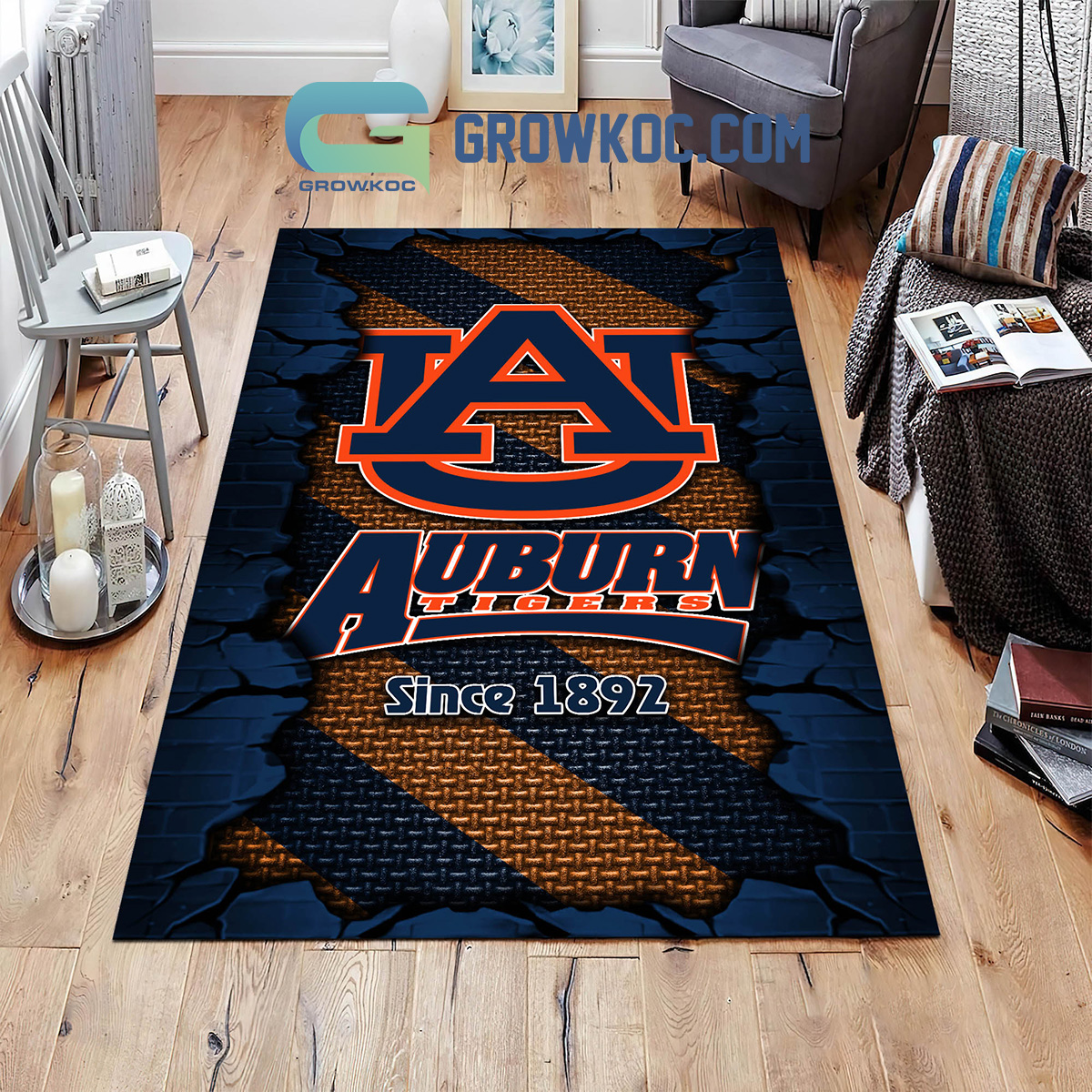 Auburn Tigers Football Team Living Room Rug2B1 aWu4V