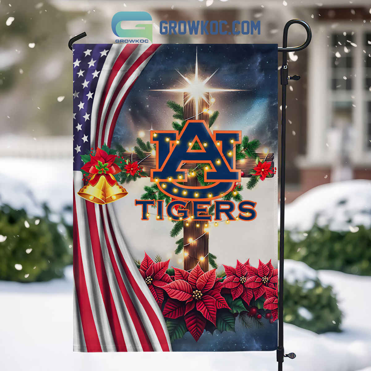 Auburn Tigers NCAA Jesus Christmas House Garden Flags2B1 Oz5Pd