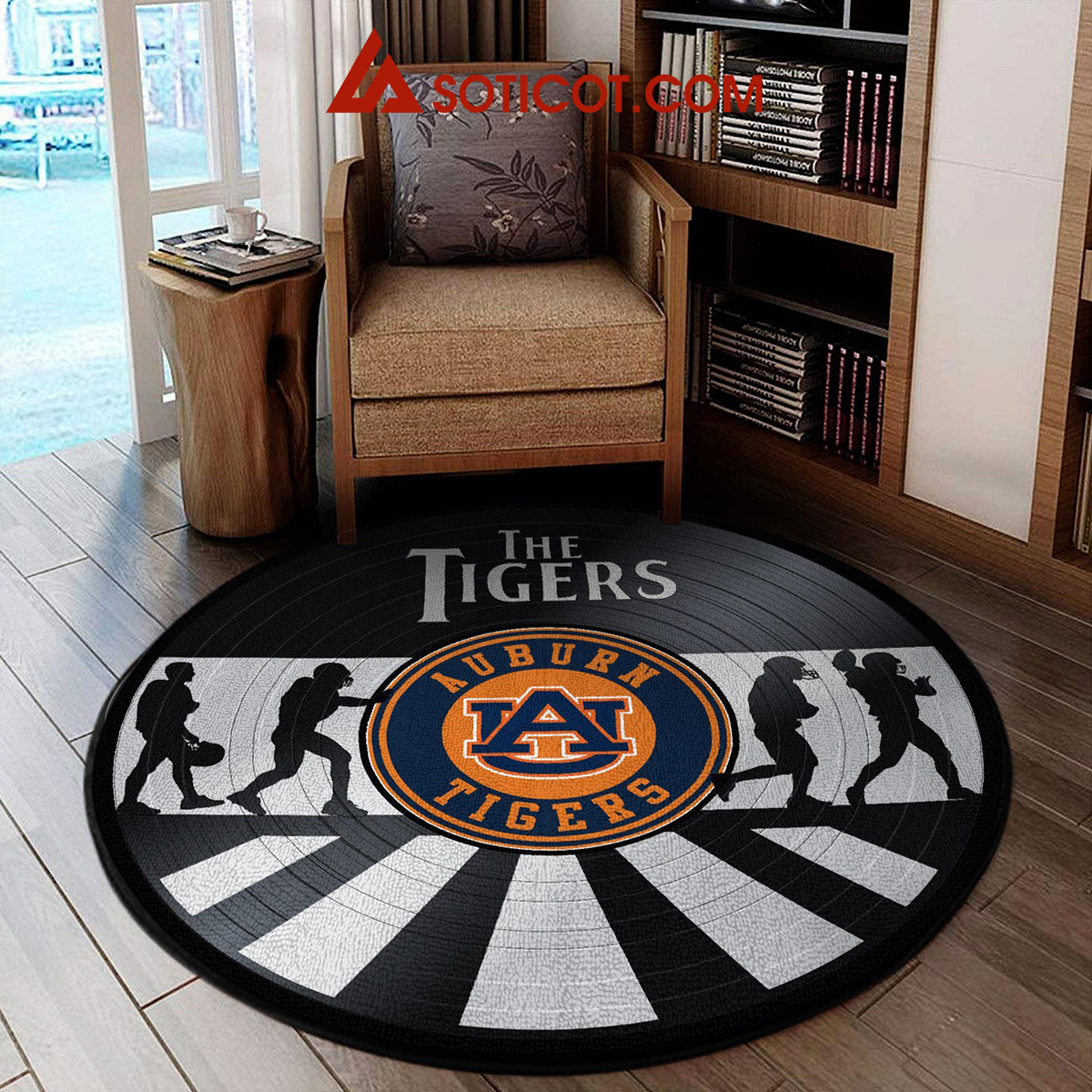 Auburn Tigers New Style Sports Round Rug Carpet Livingroom Mat2B1 aaGZn