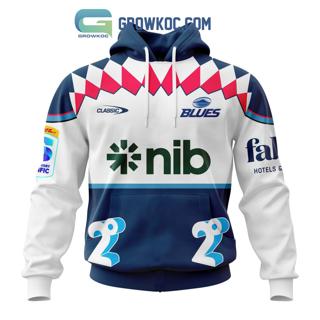 Auckland Blues Personalized 2024 Heritage Super Rugby Fan Hoodie Shirts2B1 jV78H