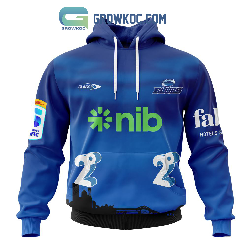 Auckland Blues Personalized 2024 Home Super Rugby Fan Hoodie Shirts2B1 XvIPs