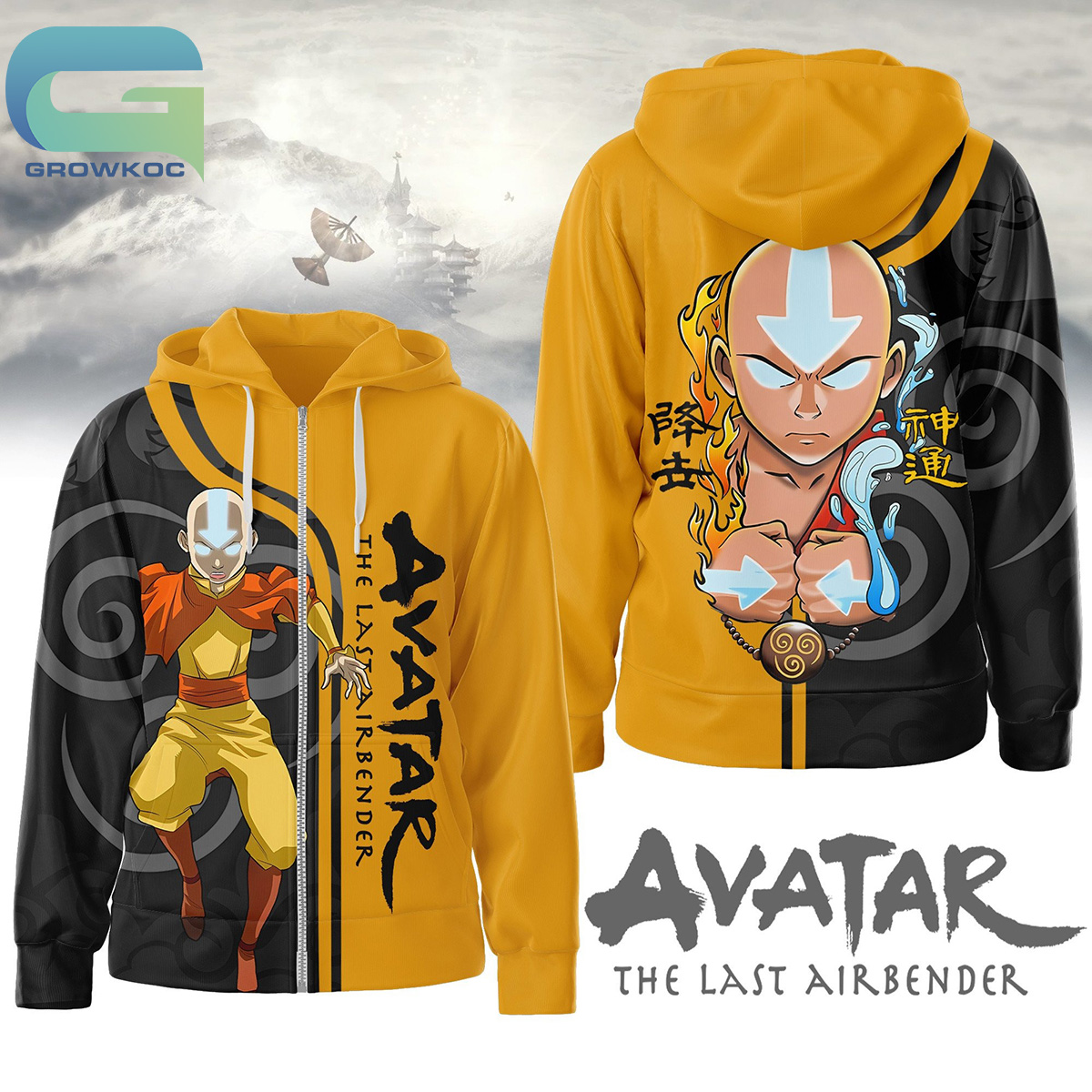 Avatar The Last Airbender Aang Character Hoodie Shirts2B1 Zff8Z