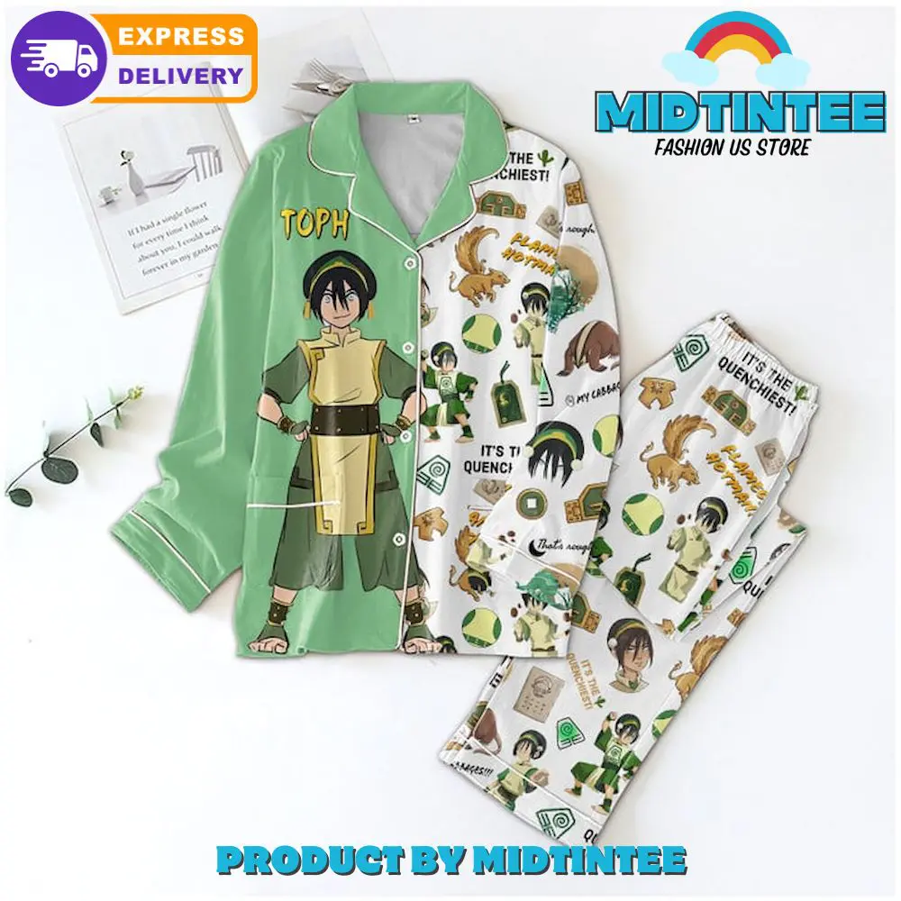 Avatar The Last Airbender Toph Pajamas Set1