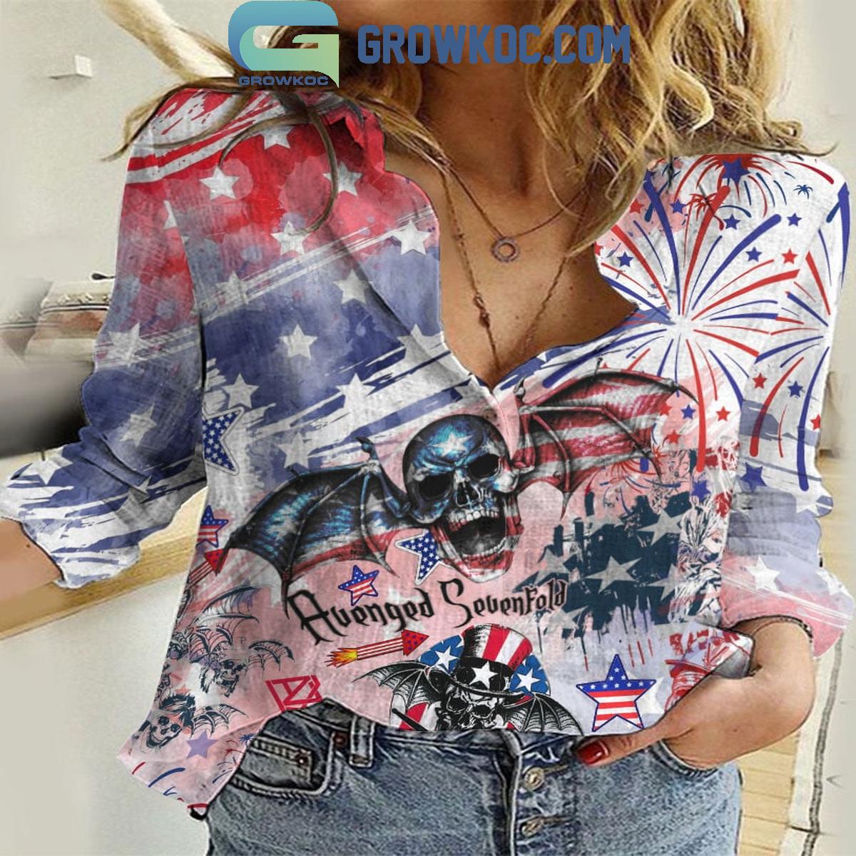 Avenged Sevenfold 4th Of July Summer Casual Shirts 1 f5064