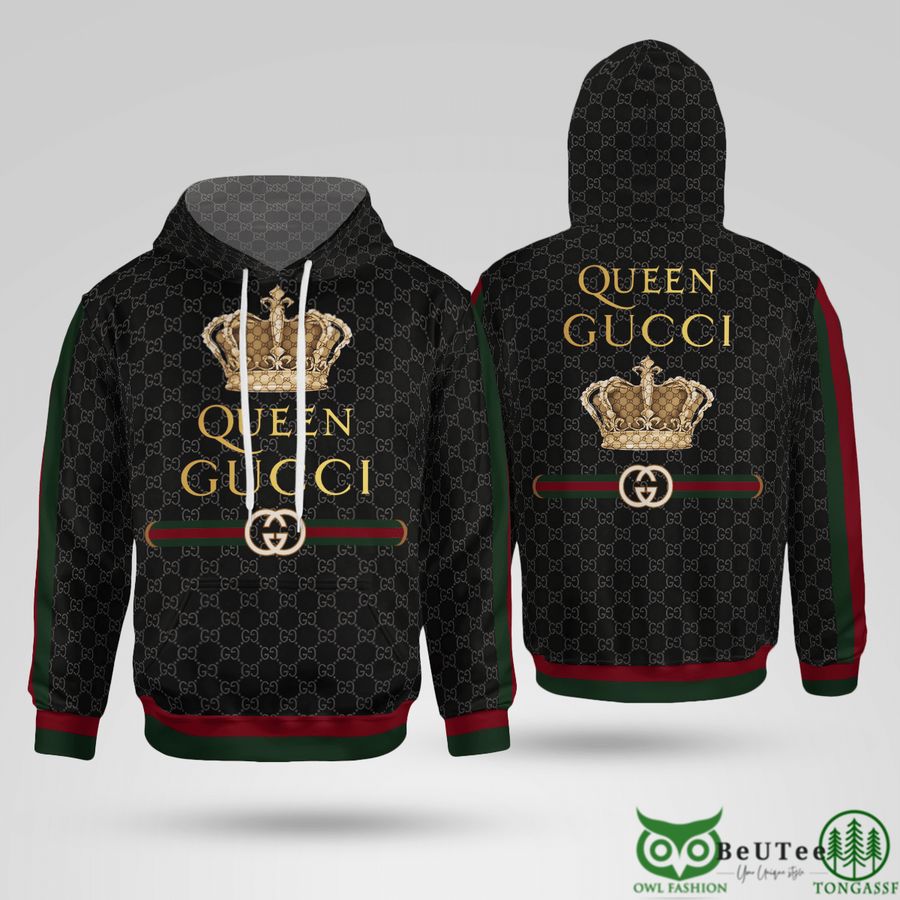 AwefwCMN 14 Limited Edition Queen Gucci Crown 3D Hoodie