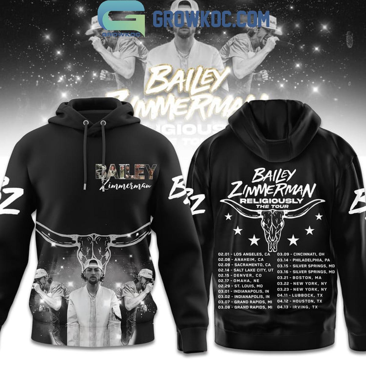 Bailey Zimmerman Religiously The Tour 2024 Hoodie T Shirt 1 B0OXS