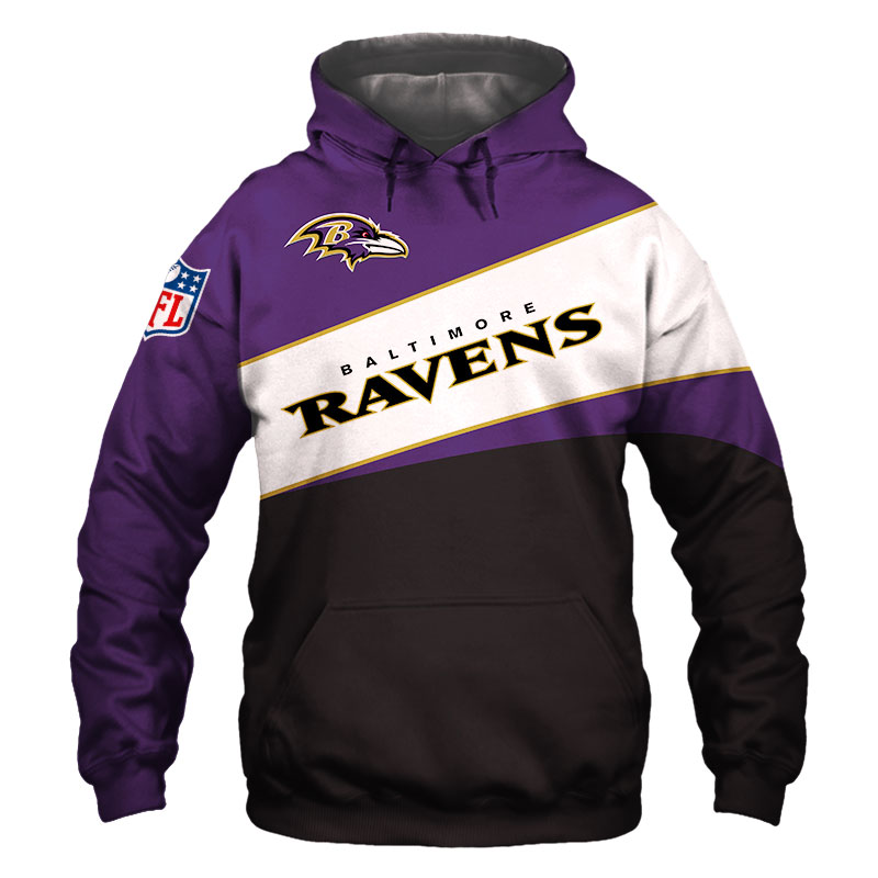 Baltimore Ravens Hoodie 3D Zip Hoodie 0