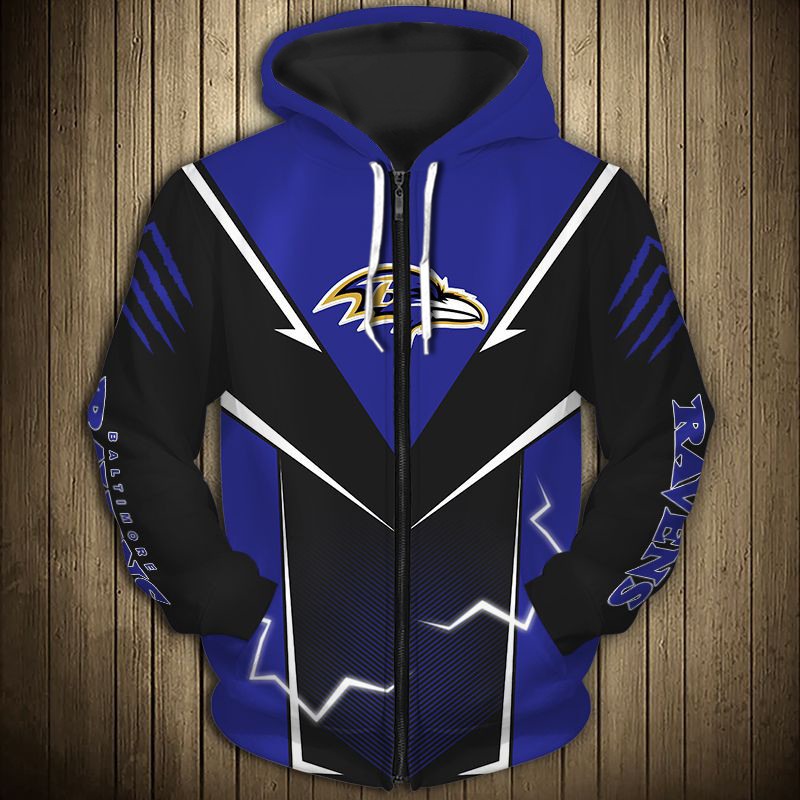 Baltimore Ravens Hoodie Lightning Graphic Gifts for Fans 0