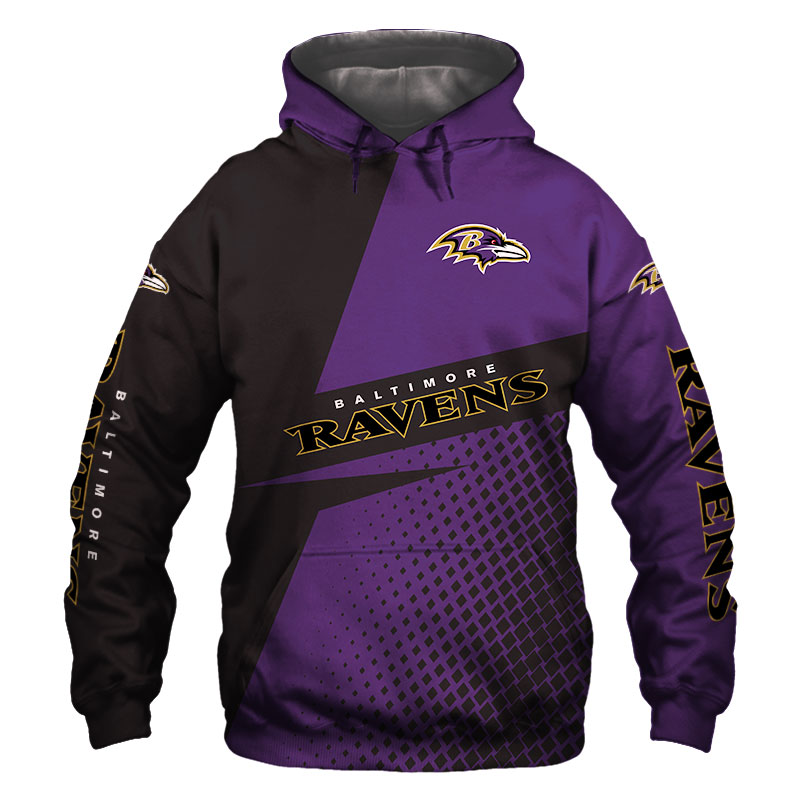 Baltimore Ravens Hoodie Longsleve Zip Hoodie for Fan 0