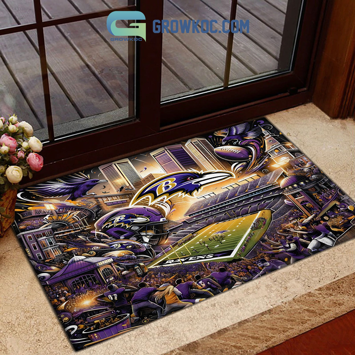 Baltimore Ravens M26T Bank Stadium Football Stadium Doormat2B1 Gjx4U