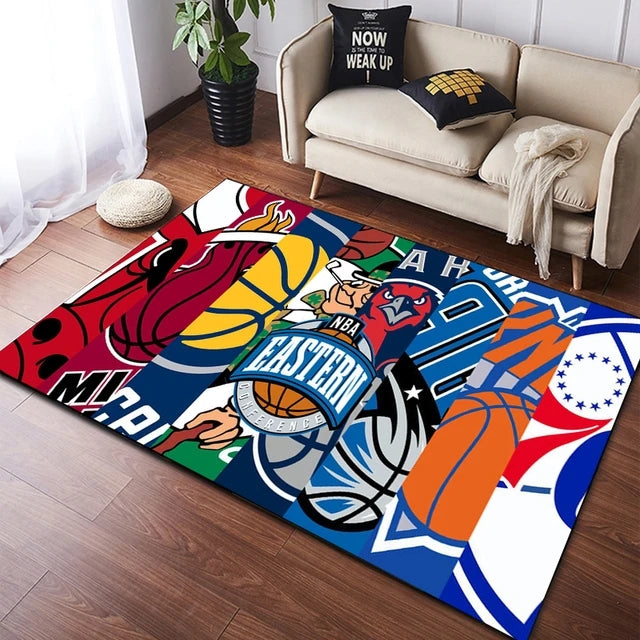 BasketballLogoMapBasketballCarpetLivingRoomBedroomSofaMatDoorMatKitchenBathroomRugs 1