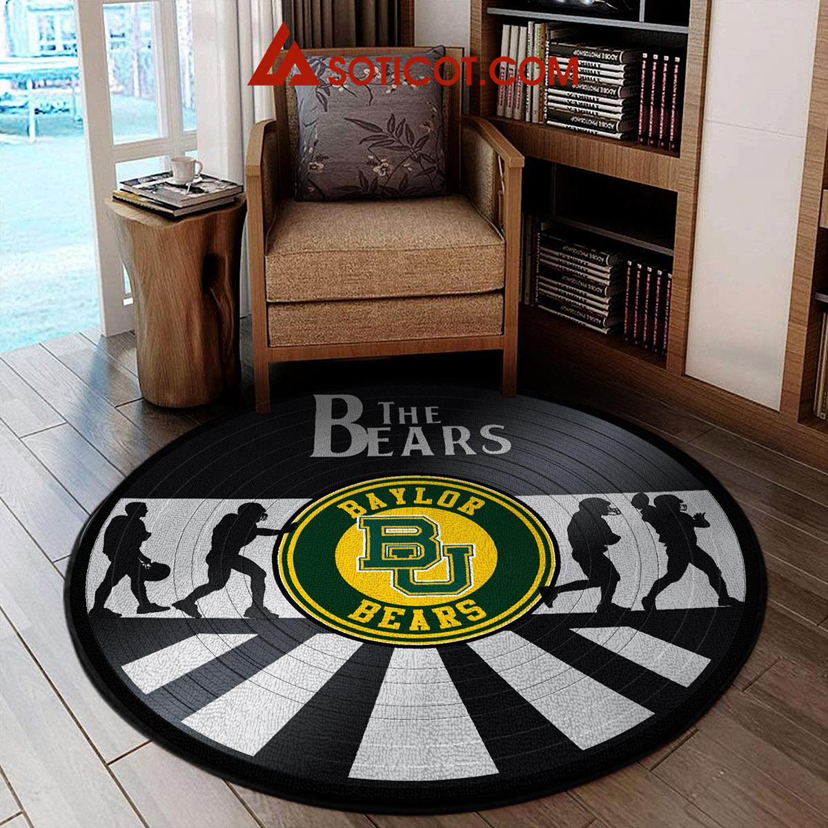 Baylor Bears New Style Sports Round Rug Carpet Livingroom Mat2B1 BfTOe