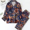 Beardown Dabears And Whoever Is Palying The Packers Mascot Design Blue Pijamas Set 271621 0