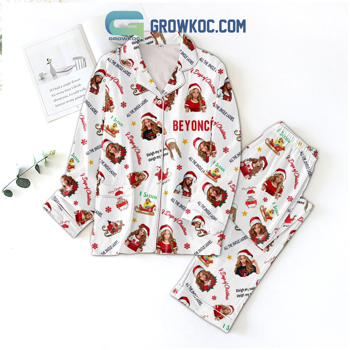 Beyonce All The Jingle Ladies Pajamas Set2B1 dAQ93