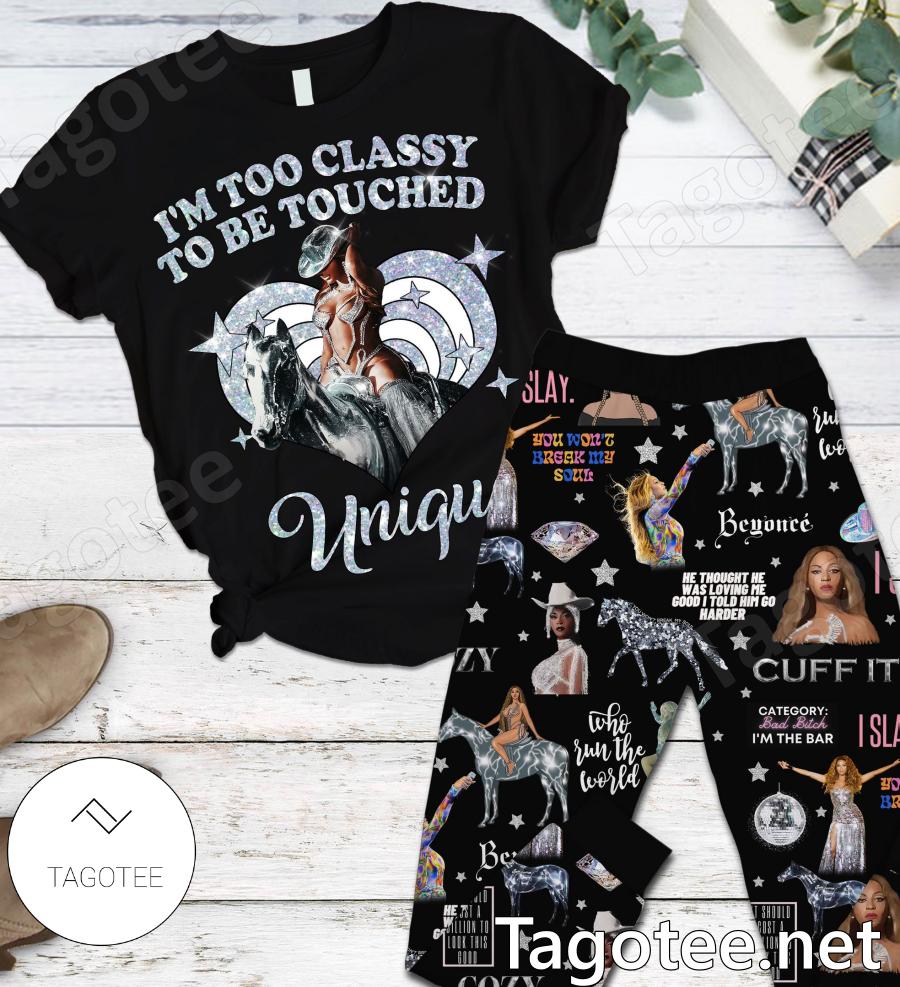 Beyonce Im Too Classy To Be Touched Unique Pajamas Set