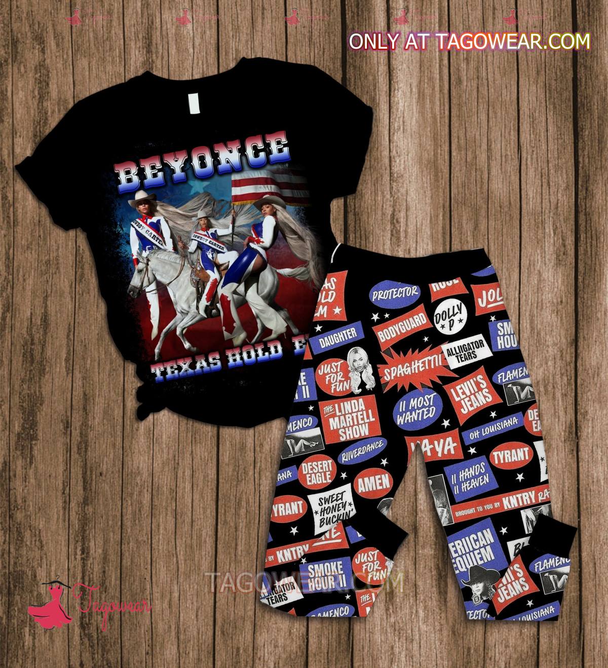 Beyonce Texas Hold Em Pajamas Set