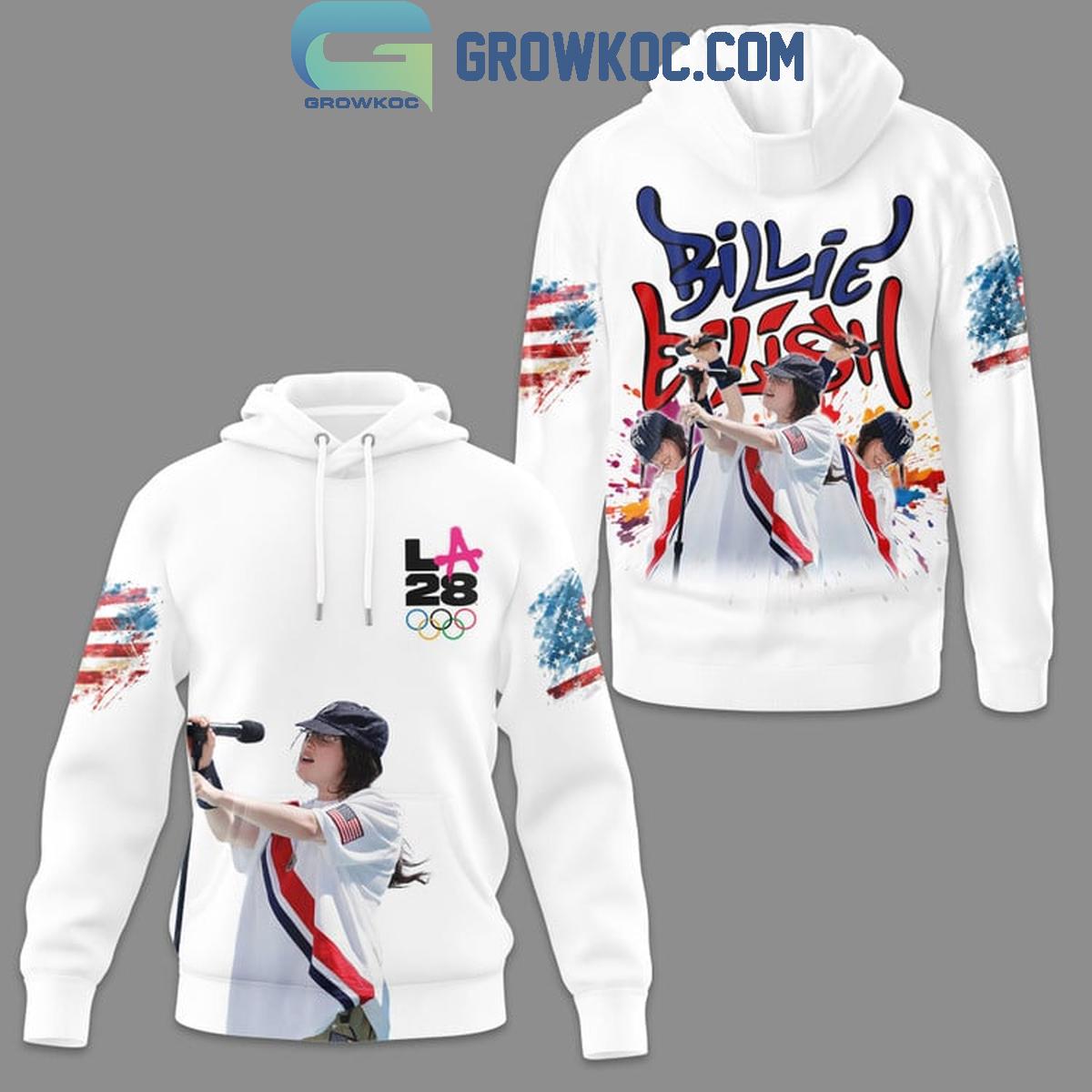 Billie Eilish Olympic Los Angeles 2028 Celebration Hoodie T Shirt 1 tQzuX