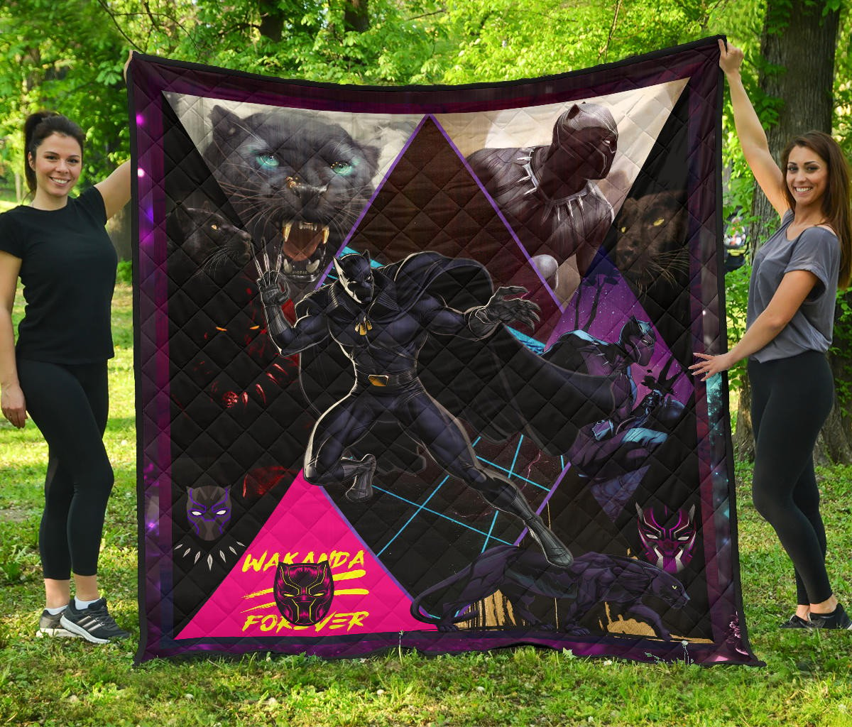 Black Panther King TChalla Quilt Blanket 0828