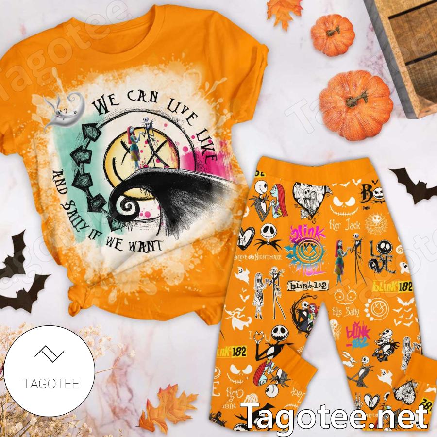 Blink 182 Jack And Sally We Can Live Like And Sally If We Want Pajamas Set