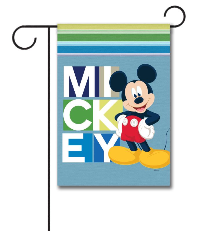 Blocks Mickey Mouse Garden Flag