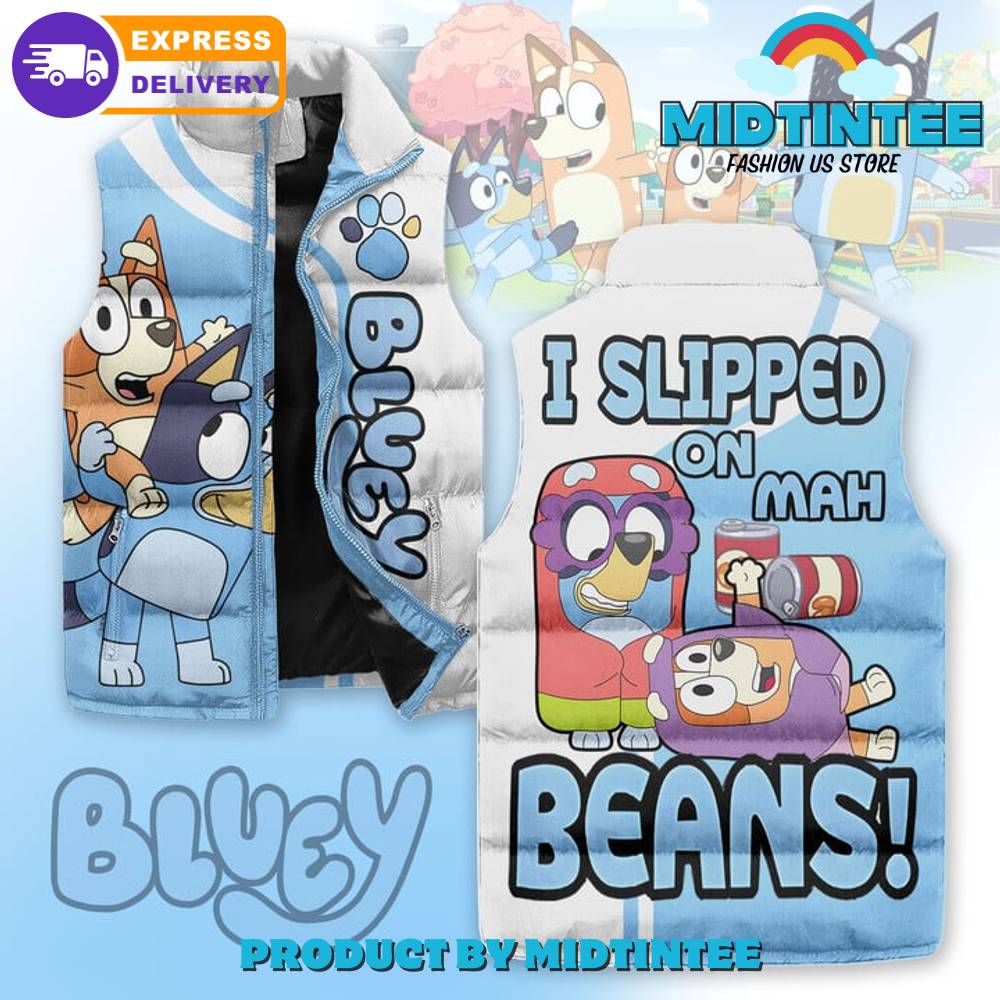 Bluey I Slipped On Mah Beans Cotton Vest 1