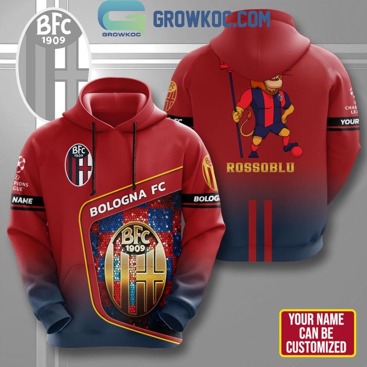 Bologna FC Rossoblu Champions League Personalized Hoodie T Shirt 1 oIYsi