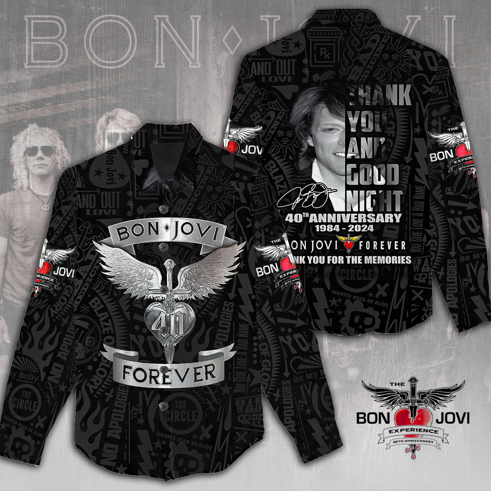 Bon Jovi Linen Shirt HUANNM4980 Linh